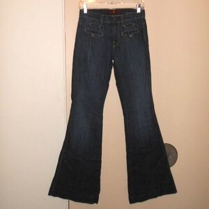 7 For all mankind flare jeans womens 26 Rare Y2K NWT